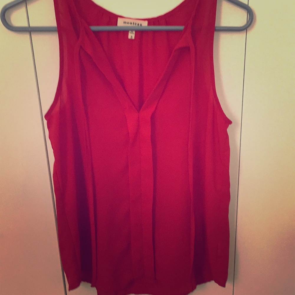 Red blouse